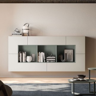 Wall Mounted Sideboard with Open Compartment - Modulo | Orme Design