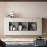 Wall Mounted Sideboard with Open Compartment - Modulo