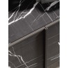 Credenza di Design con Ante Effetto Marmo - Glass