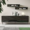 Credenza Orme con Ante in Vetro - Vitro