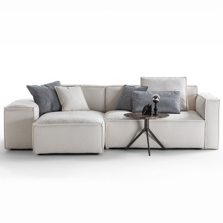 Design Sofa with Peninsula - Blanc | FlexStyle