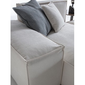 Design Sofa with Peninsula - Blanc | FlexStyle