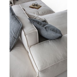 Design Sofa with Peninsula - Blanc | FlexStyle