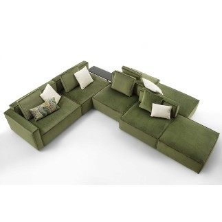 Design Sofa with Peninsula - Blanc | FlexStyle