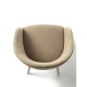 Swivel Fabric or Leather Armchair - Iris