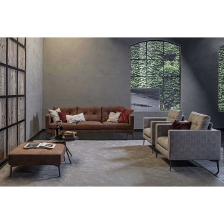 Padded Design Sofa - Fire | FlexStyle