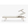 Sun Lounger with Sunshade - Rail