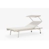 Sun Lounger with Sunshade - Rail