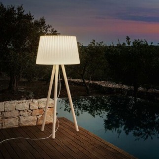 Floor Lamp with Wooden Base - Agata Wood | My Your