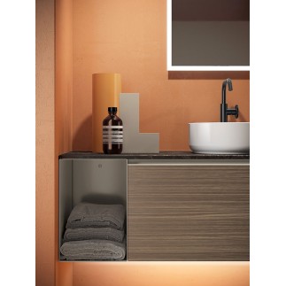 Double Bathroom Cabinet with Hanging Drawers - Yang 14 | Ardeco