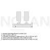 Double Bathroom Cabinet with Hanging Drawers - Yang 14