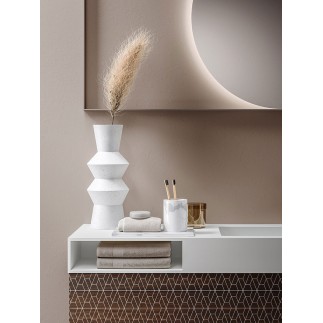 Bathroom Composition with Suspended Bases - Vintage 02 | Ardeco