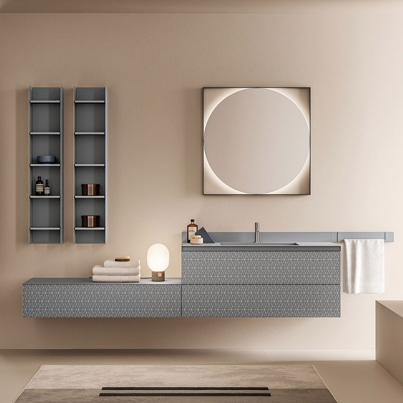 Composizione Bagno Sospeso di Design - Vintage 05 | Ardeco