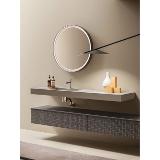 Mobile Bagno di Design con Specchio Rotondo - Vintage 10