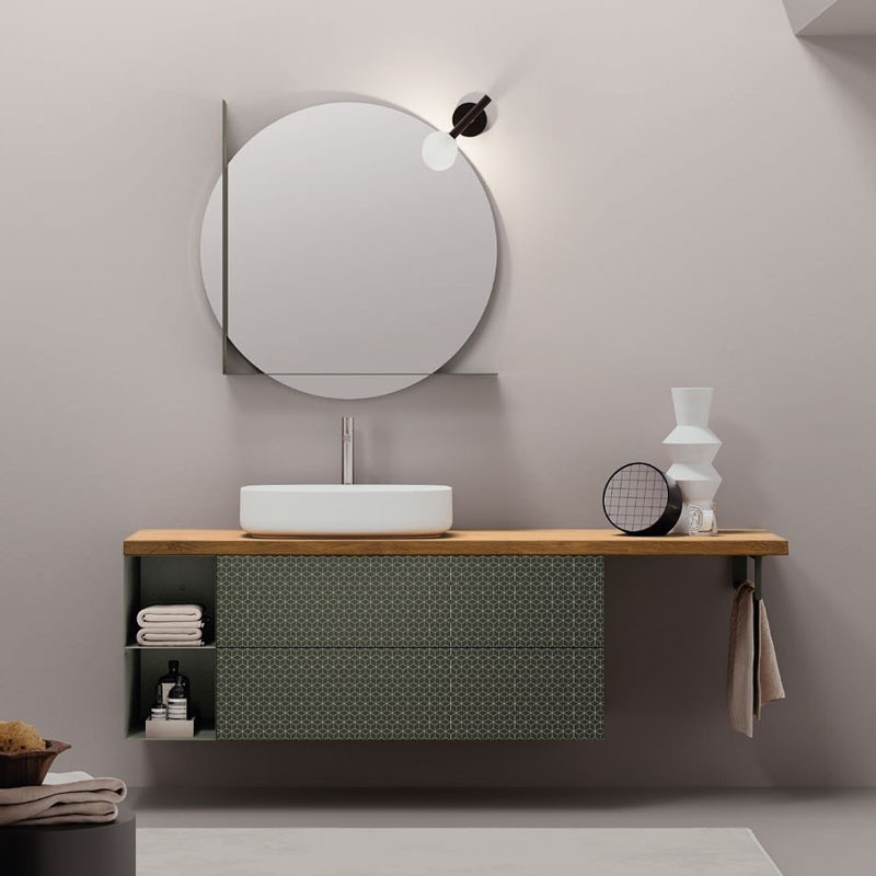 Bathroom Composition with LED Light - Vintage 12 | Ardeco