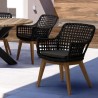 Outdoor Chair with Teak Legs - Madison