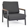 Outdoor Armchair with Wooden Armrests - Jalisco