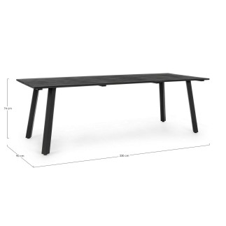 Metal Outdoor Table - Helina | Bizzotto