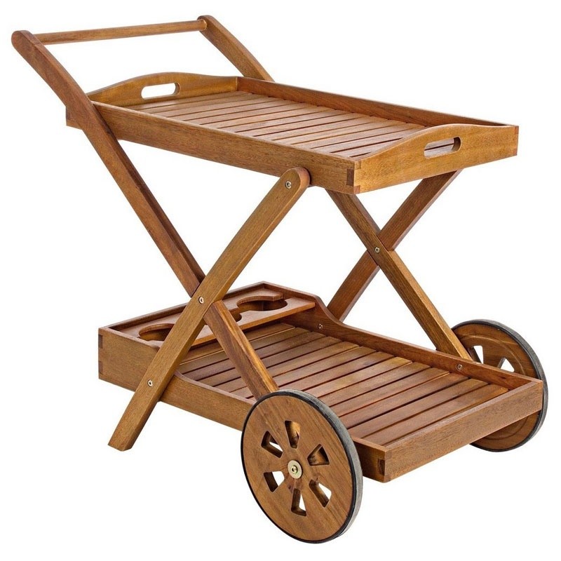 Outdoor Wooden Food Trolley - Noemi | Bizzotto