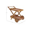 Outdoor Wooden Food Trolley - Noemi