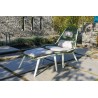 Outdoor Armchair with Footrest - Como