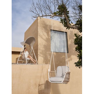 Outdoor Swing in Aluminium and Rope - Bari | Grattoni