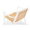 Aluminium and Teak Wood Armchair - Nida