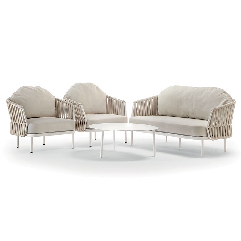 Lounge Set in Rope and Aluminum - Soho | Grattoni