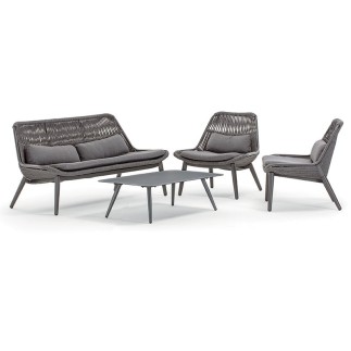 Garden Lounge Set with Aluminium Coffee Table - Como | Grattoni