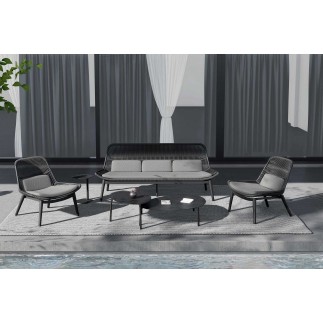 Garden Lounge Set with Aluminium Coffee Table - Como | Grattoni