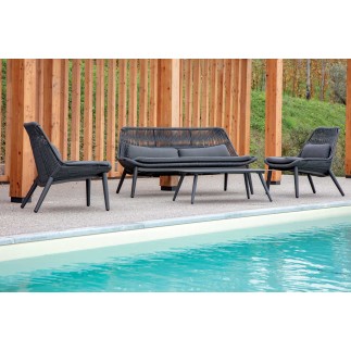 Garden Lounge Set with Aluminium Coffee Table - Como | Grattoni