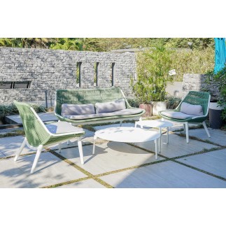 Salotto da Giardino con Tavolino in Alluminio - Como | Grattoni