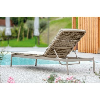 Fabric Outdoor Sunbed - Atol | Grattoni