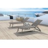 Outdoor Sunbed in Aluminium - Giglio