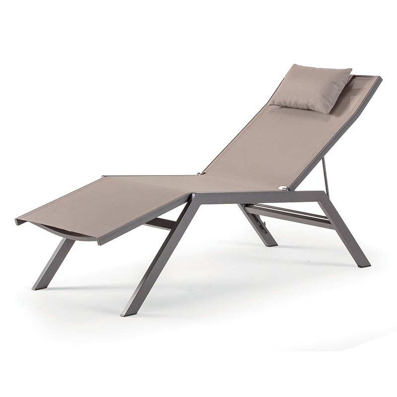 Outdoor Sun Bed with Headrest - Acapulco | Grattoni