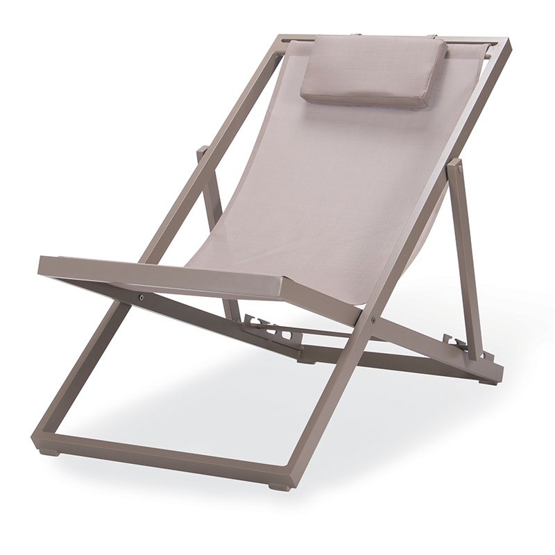 Outdoor Deck Chairs with Headrest - Rio | Grattoni