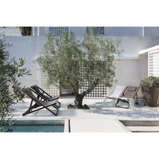 Outdoor Deck Chairs with Headrest - Rio | Grattoni