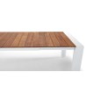 Extending Table in Aluminium and Wood - Top