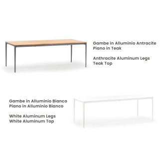 Outdoor Aluminium Table - Bahamas | Grattoni