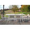 Outdoor Table with Aluminum Top - Lipari