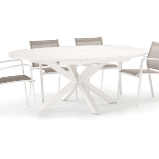 Extendable Table with Round Top - Mykonos | Grattoni