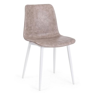 Chair Upholstered in Eco-Leather - Kyra