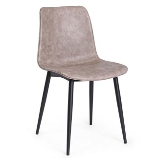 Chair Upholstered in Eco-Leather - Kyra