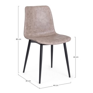 Chair Upholstered in Eco-Leather - Kyra | Bizzotto