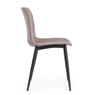 Chair Upholstered in Eco-Leather - Kyra | Bizzotto