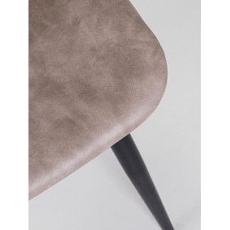 Chair Upholstered in Eco-Leather - Kyra | Bizzotto