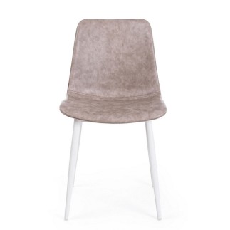 Chair Upholstered in Eco-Leather - Kyra | Bizzotto