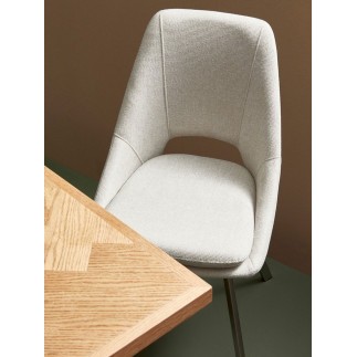 Upholstered Fabric Chair - Kashar | Bizzotto