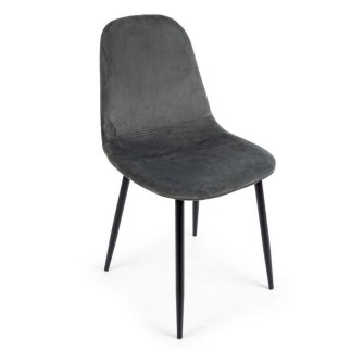 Microfiber or Fabric Upholstered Chair - Irelia | Bizzotto