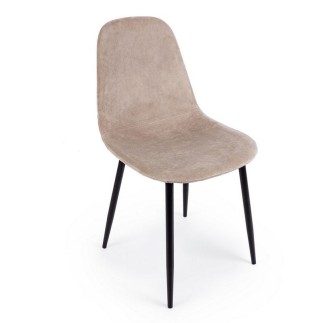 Microfiber or Fabric Upholstered Chair - Irelia | Bizzotto